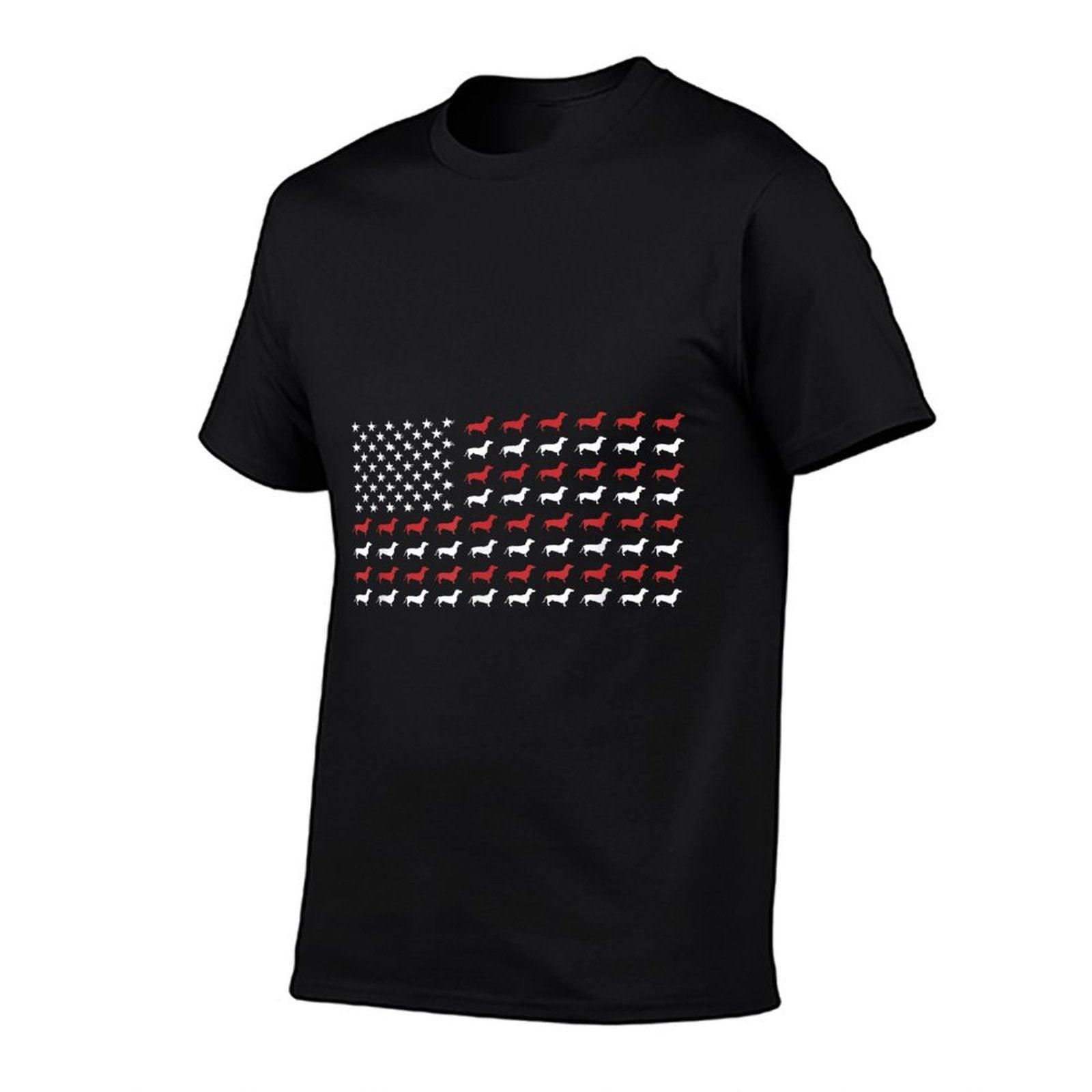 American Flag Dachshund Patriotic Dachshund Doxie Lover T-Shirt