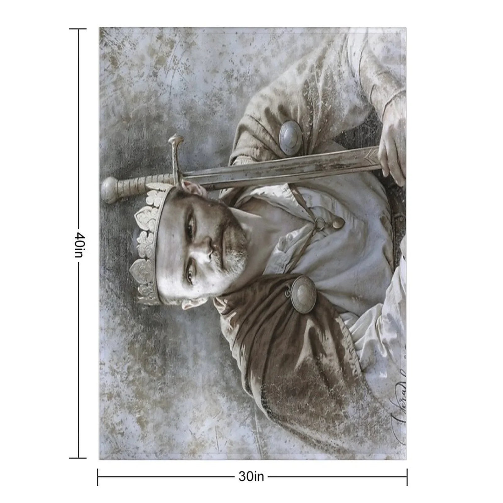 The Tragedy of A King Throw Blanket