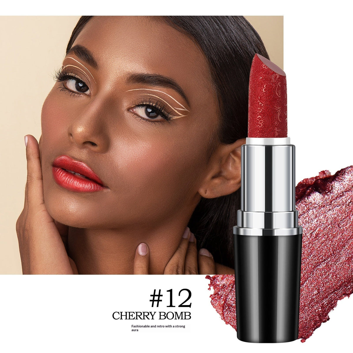 Non-fading Non-stick Lipstick With A Long-lasting Pearly Finish
