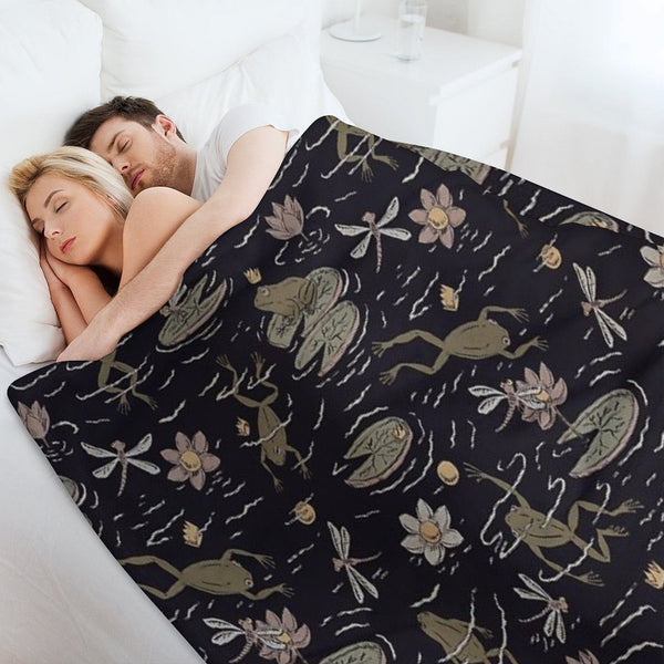 The Frog Prince Anti-pilling Throw Blanket