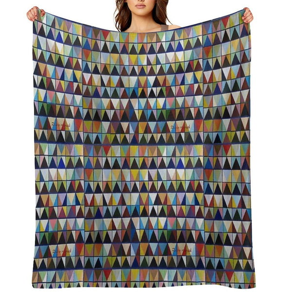 Chromatic Composition 3 Easy Care Throw Blanket