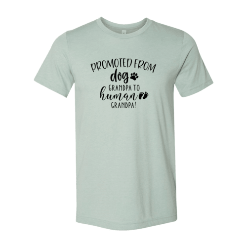 Promoted From Dog Grandpa to Human Grandpa T-Shirt
