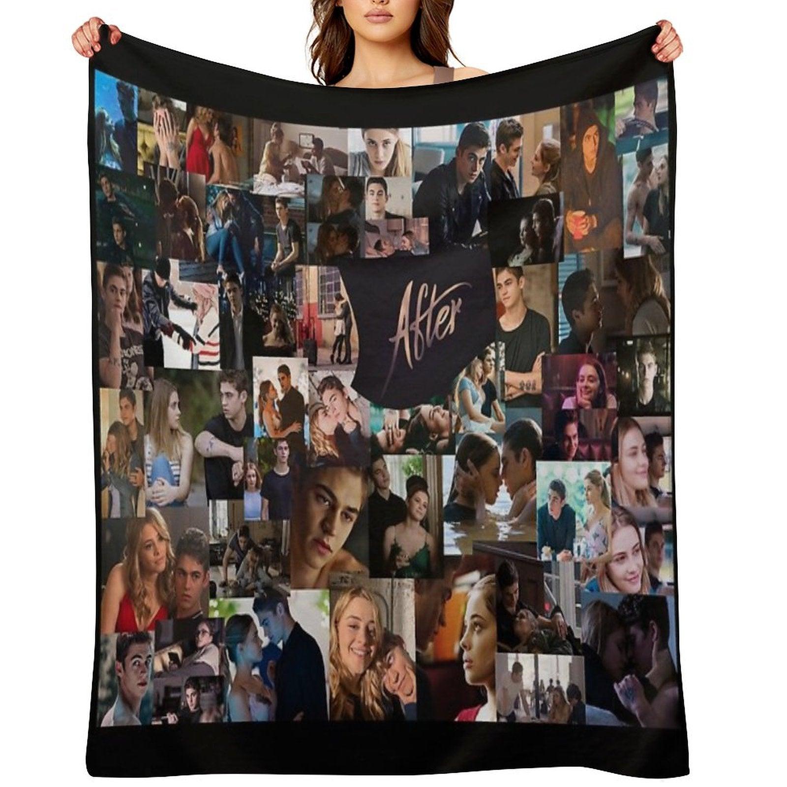 After Collage Throw Blanket