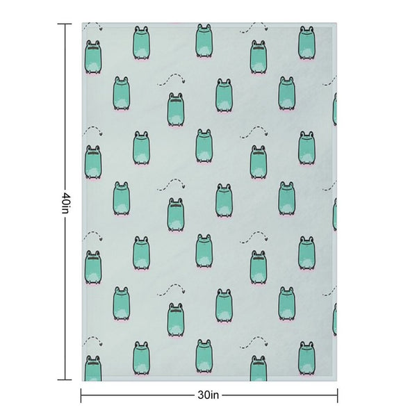 Cute Frogs Multi-functional Throw Blanket