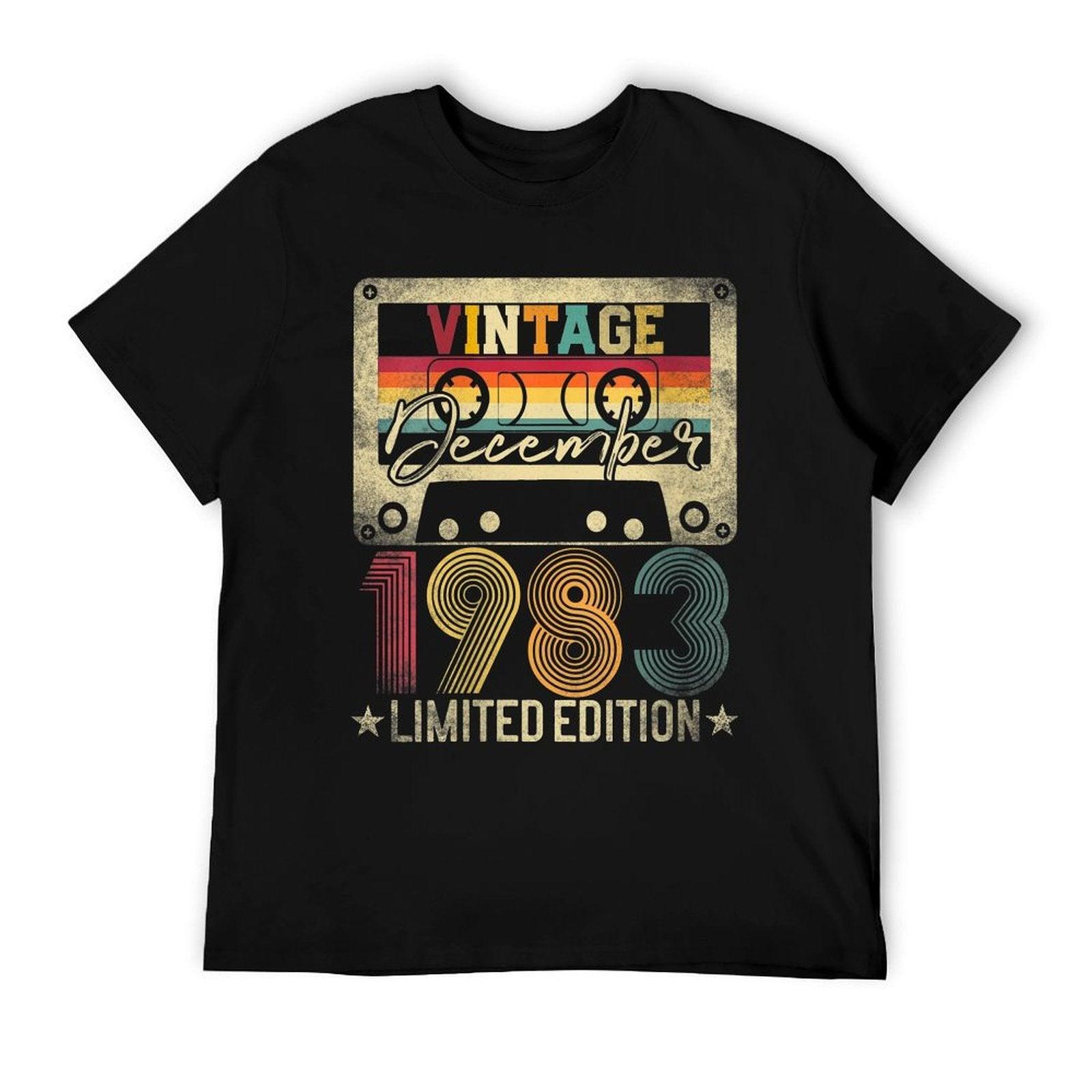 Womens December 1983 40th Birthday Gift Limited Edition Vintage  Oversized Silhouette T-Shirt