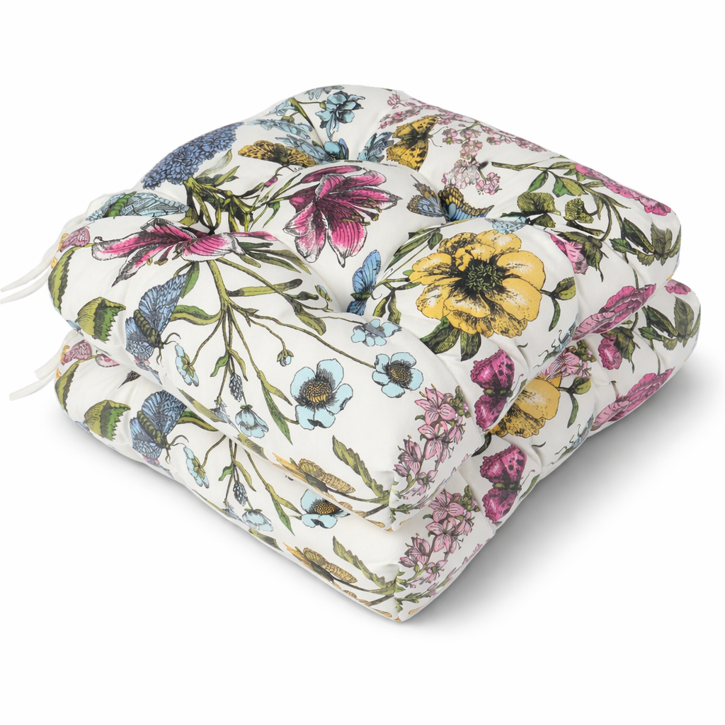 Outdoor Chair Cushions Set of 2 - Waterproof & Stylish