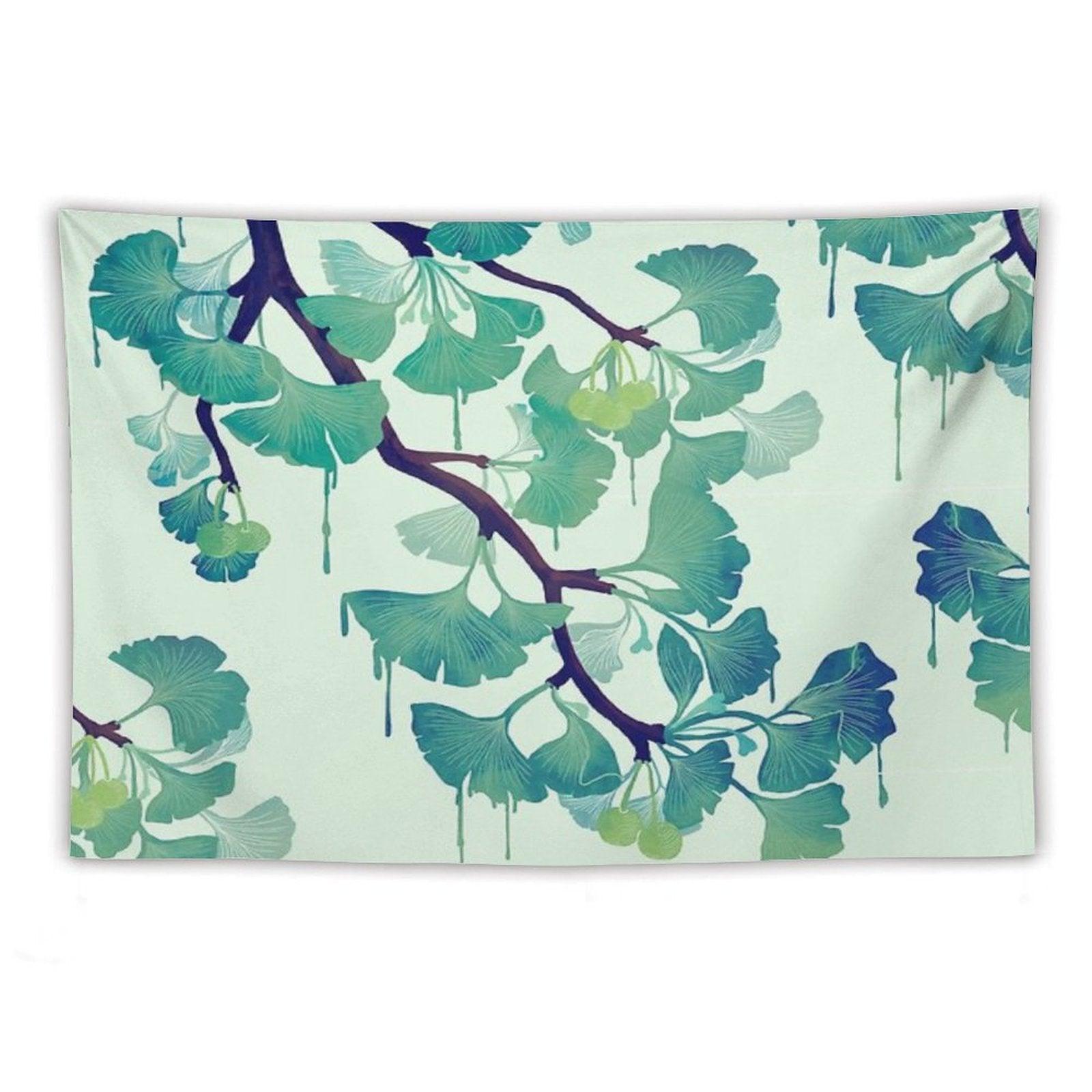 O Ginkgo (in Green) Tapestry
