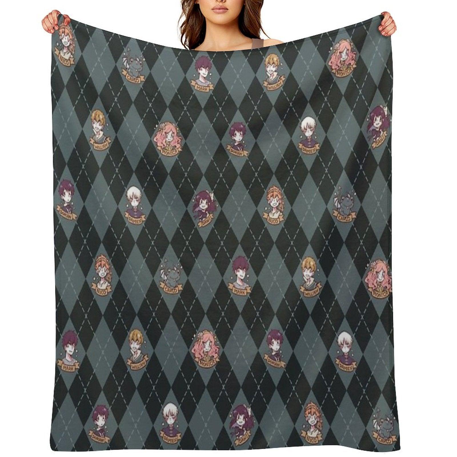 British Hooky (Blue) Throw Blanket