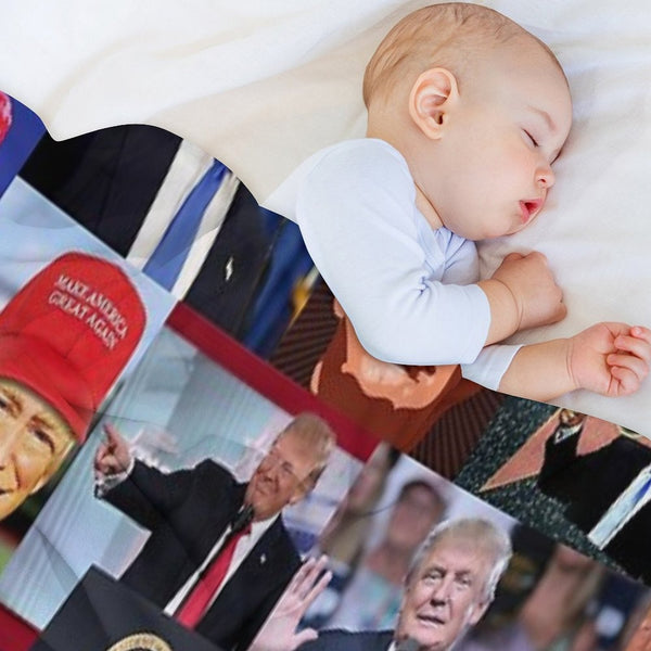 Donald Trump Collage Best Of Velvety-soft Throw Blanket