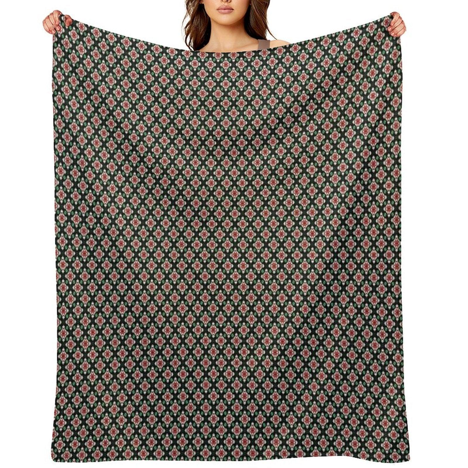 Earth Tones Wild Tiered Diamonds Throw Blanket