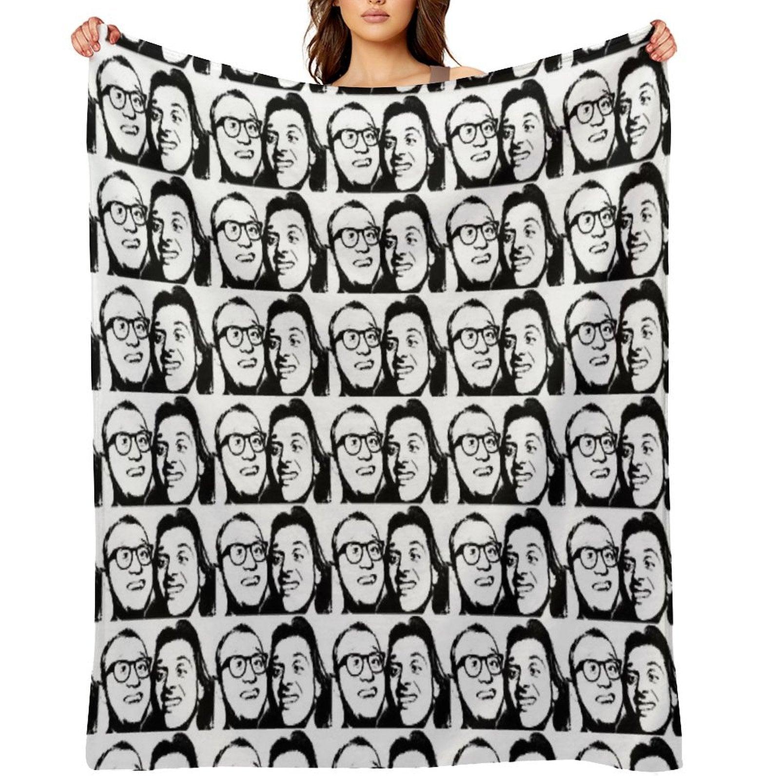 Rik Mayall And Ade Edmondson Throw Blanket
