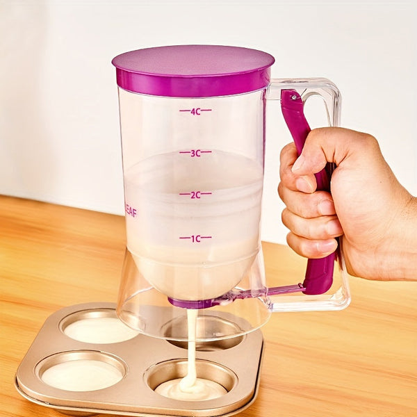 Cupcake Batter Separator And Dispenser - Handheld Funnel Measuring Cup Tool For Mess-Free Baking DSers Fulfillment