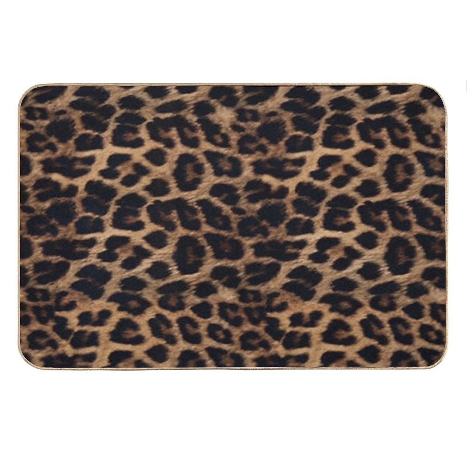 Leopard Print Bath Mat