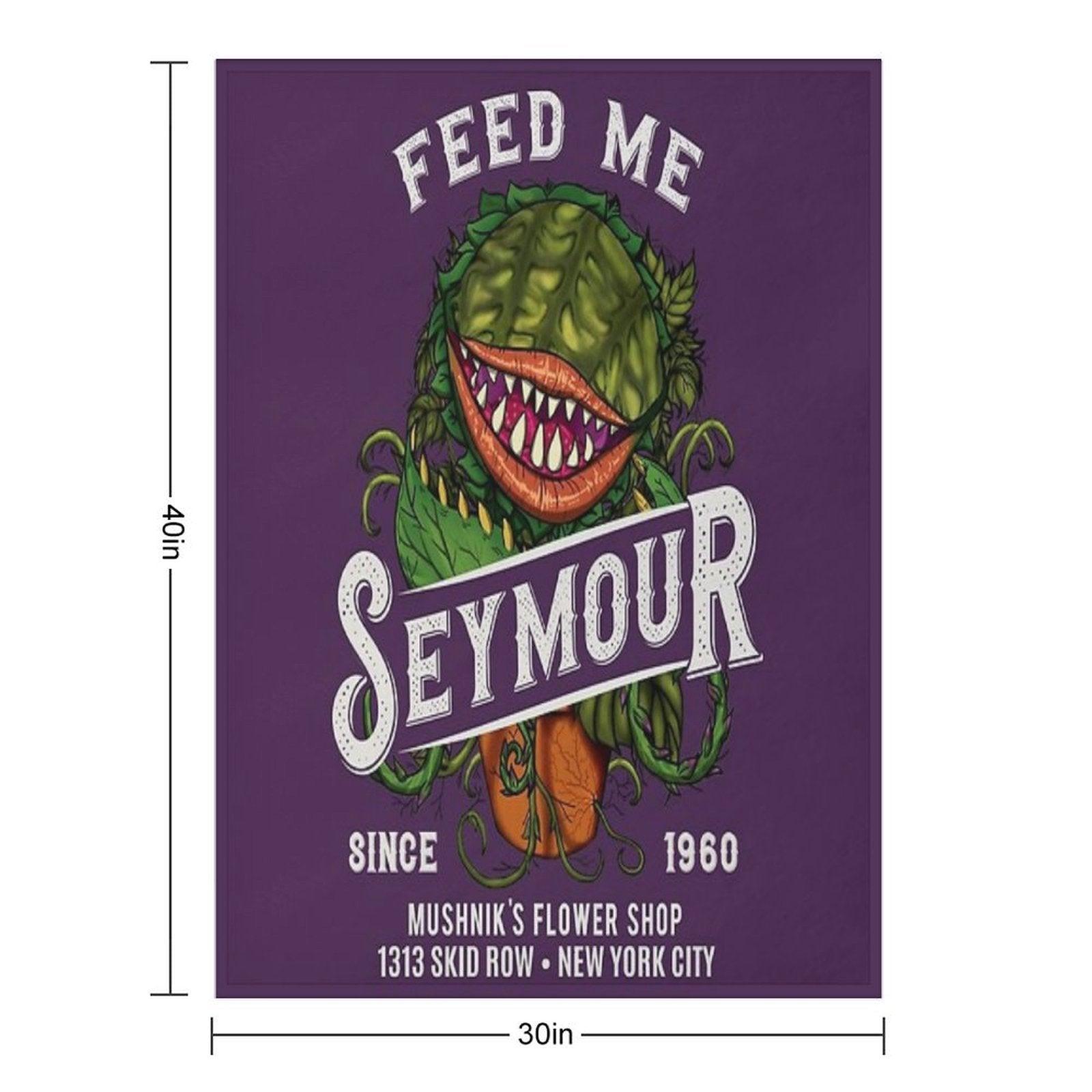 Feed Me Seymour Throw Blanket