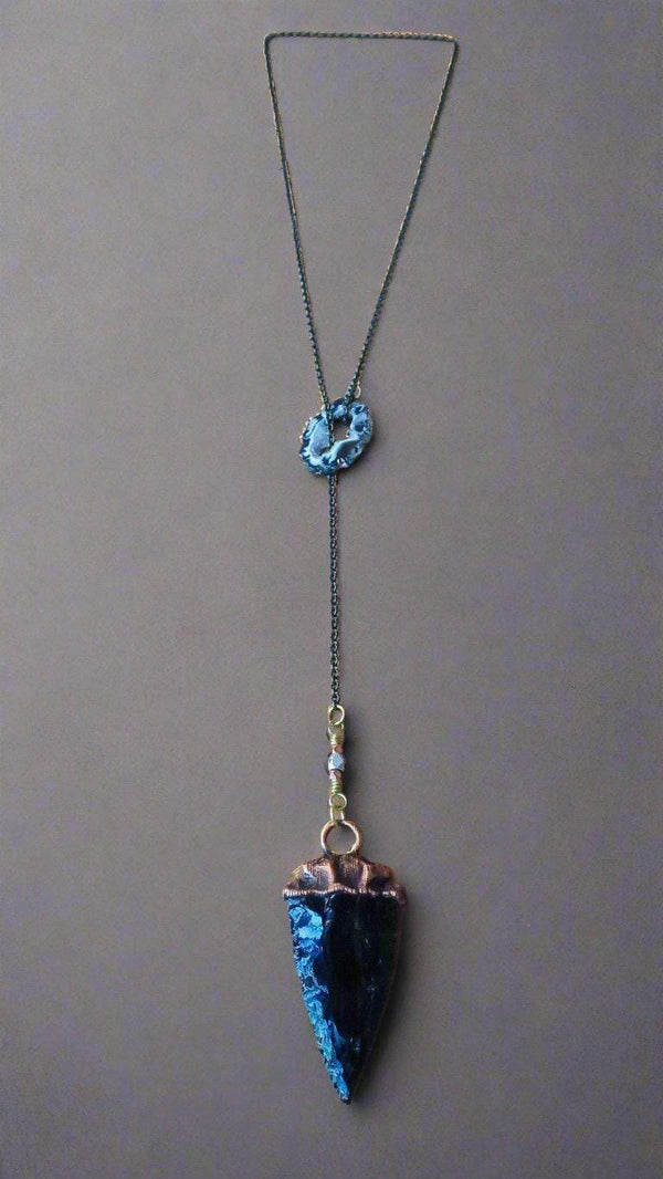 Obsidian Arrowhead Lariat - Grounded Confidence | By Blackbird & Sage