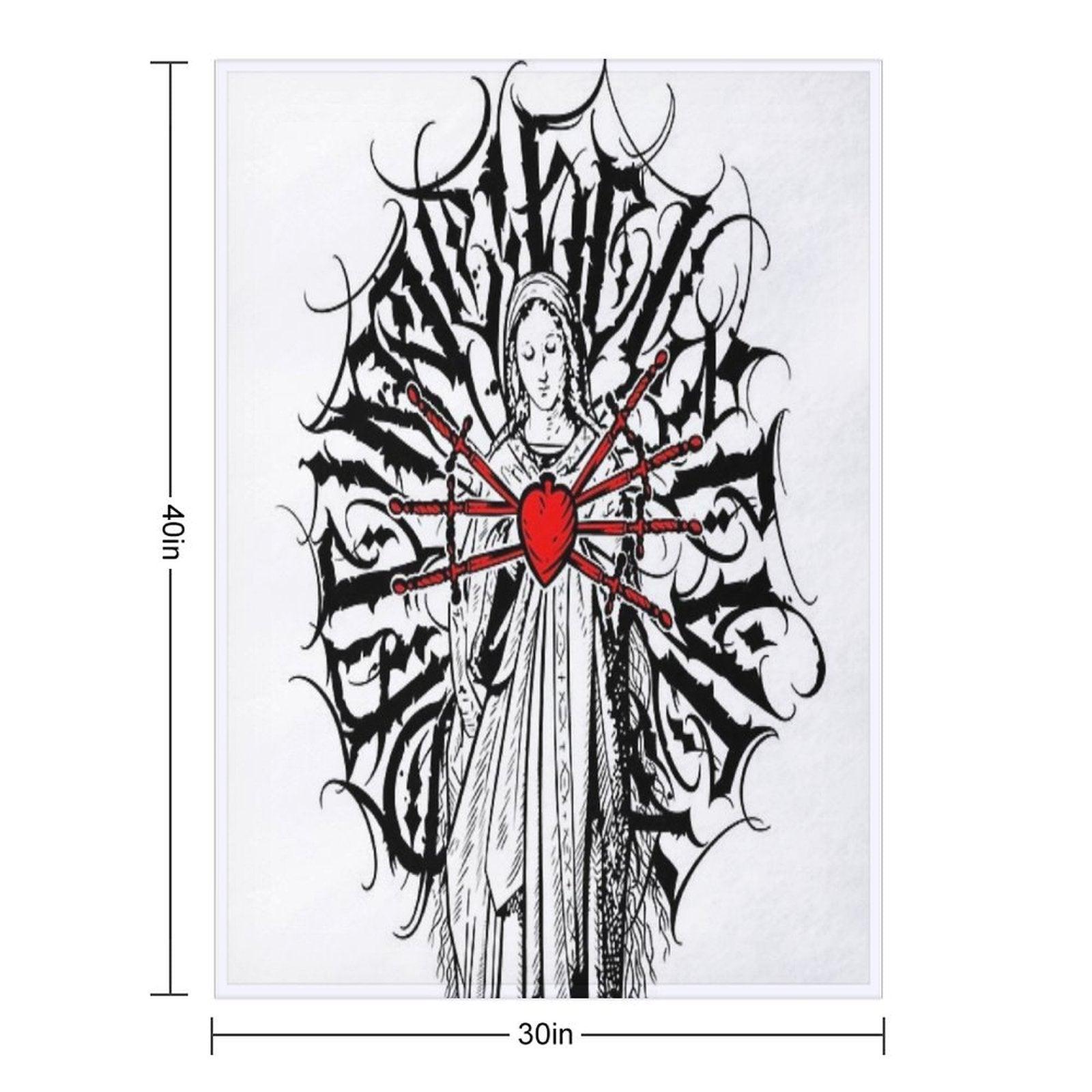 Maria Seven Swords Throw Blanket