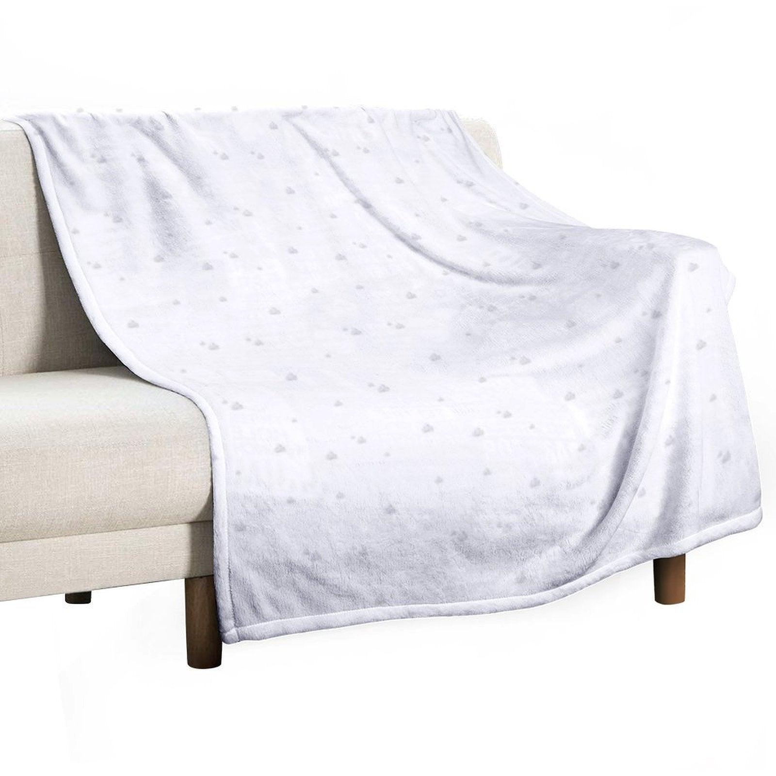 Grey Skies Painterly  Pattern Throw Blanket