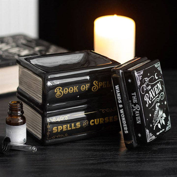 Book of Spells Gothic Tealight Wax Warmer