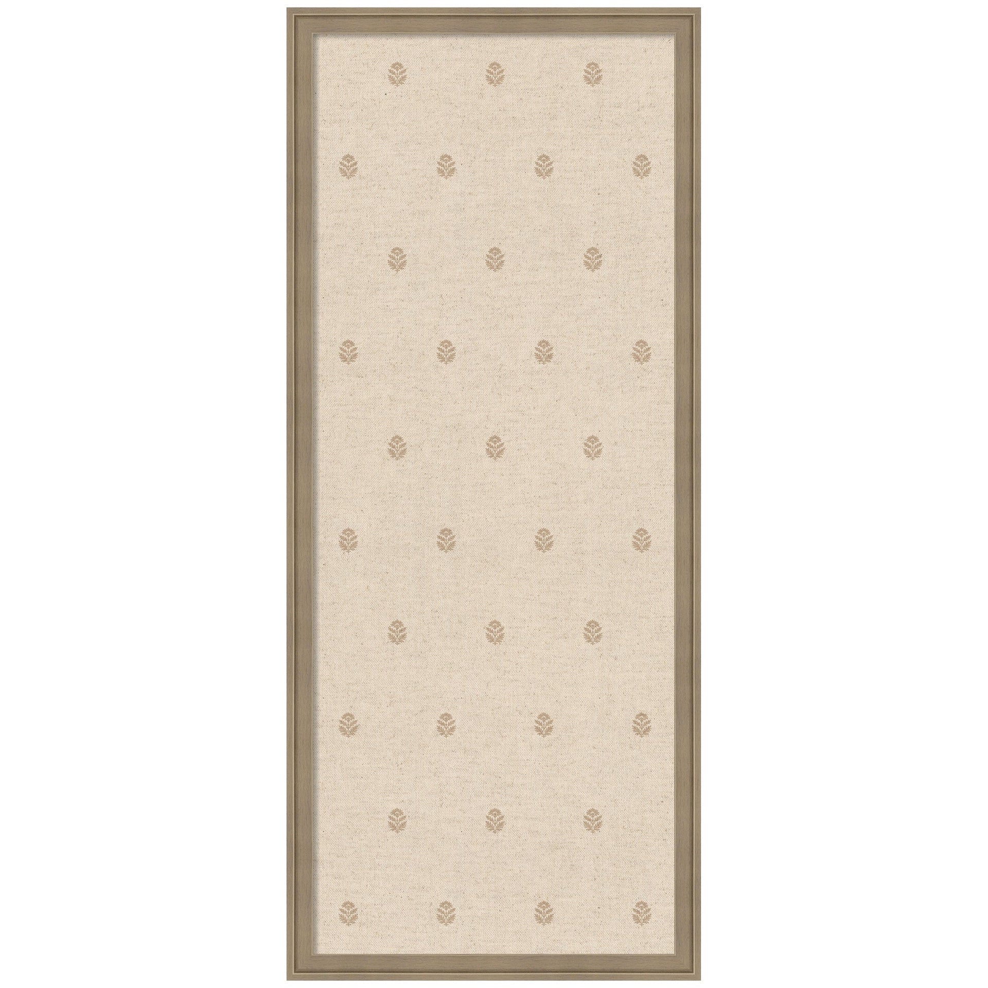 Pinboard Beige Botanical Block Print