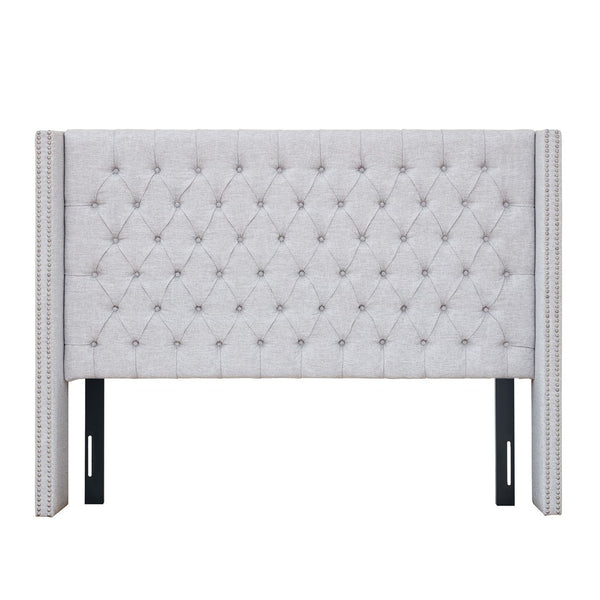 Amelia Upholstery Grey Headboard by Madison Park