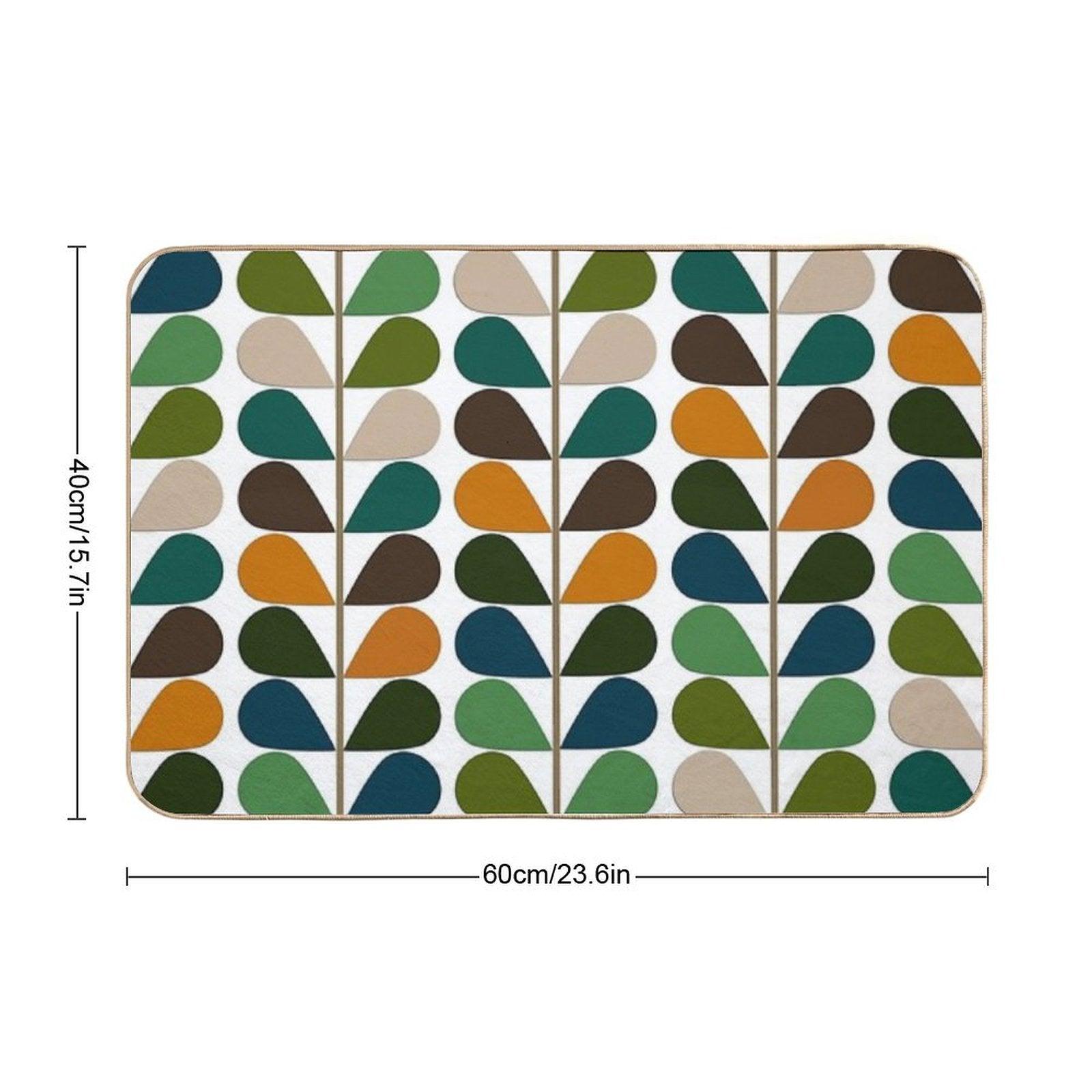 Retro 60s Mid Century Modern Pattern 2 Bath Mat