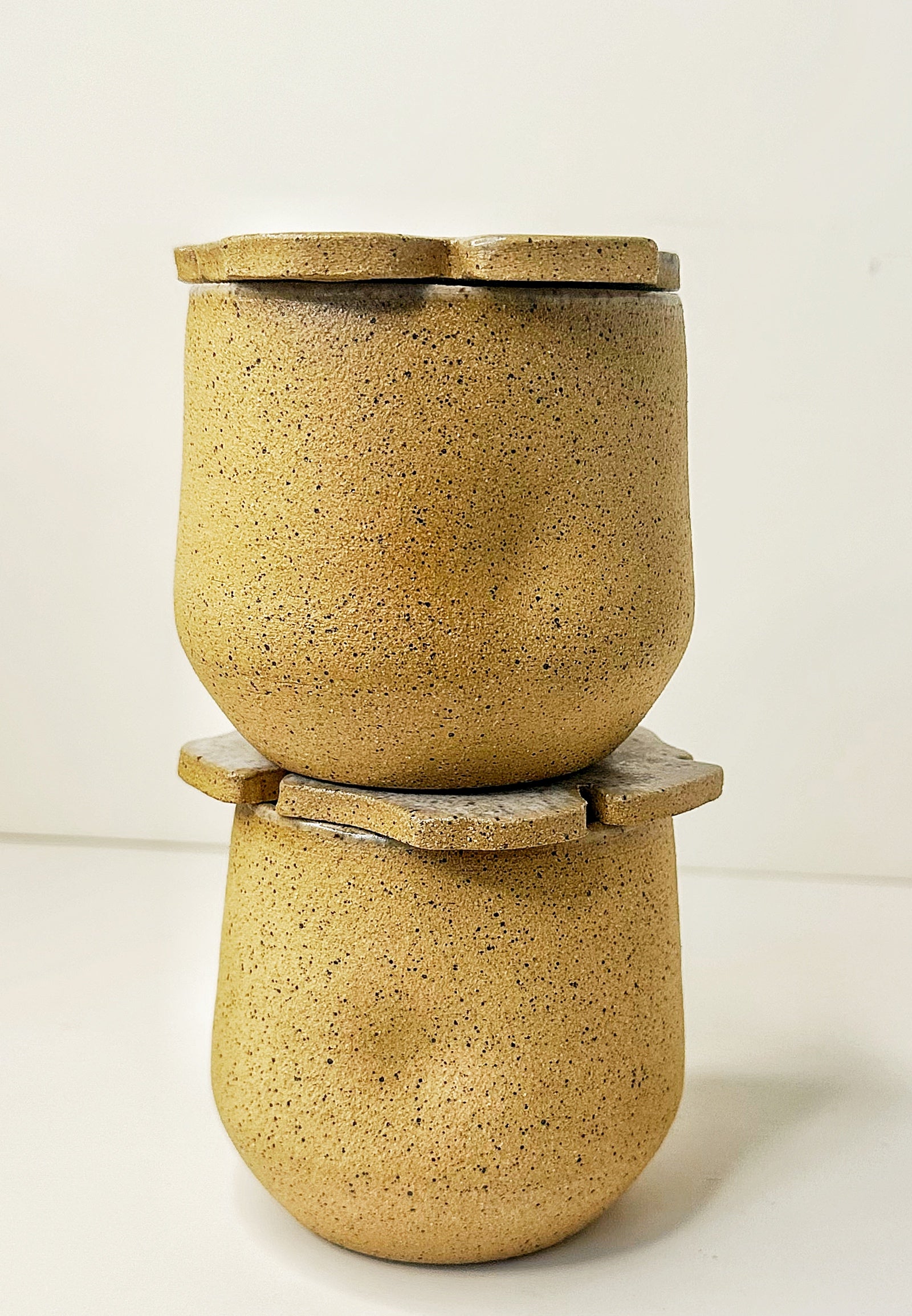 OCEAN SAND CUP SET (2 cups + 2 Flower coasters)