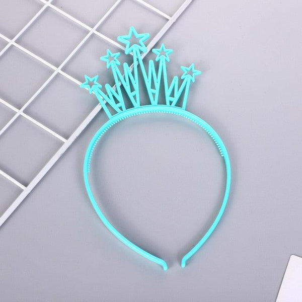 6pcs Plastic Crown Headbands Baby Girl Kids Tiara Hairbands Hair Hoop Accessories Hair Band Headwear Gorgeous Hair Accessories For Women