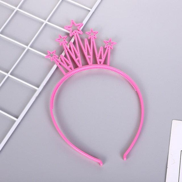 6pcs Plastic Crown Headbands Baby Girl Kids Tiara Hairbands Hair Hoop Accessories Hair Band Headwear Gorgeous Hair Accessories For Women