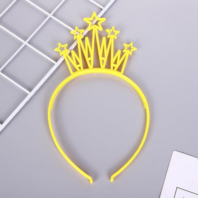 6pcs Plastic Crown Headbands Baby Girl Kids Tiara Hairbands Hair Hoop Accessories Hair Band Headwear Gorgeous Hair Accessories For Women