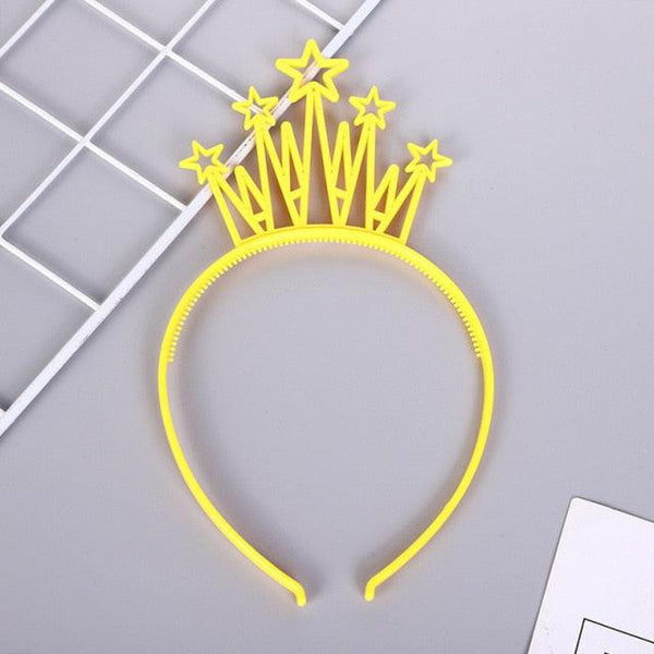 6pcs Plastic Crown Headbands Baby Girl Kids Tiara Hairbands Hair Hoop Accessories Hair Band Headwear Gorgeous Hair Accessories For Women