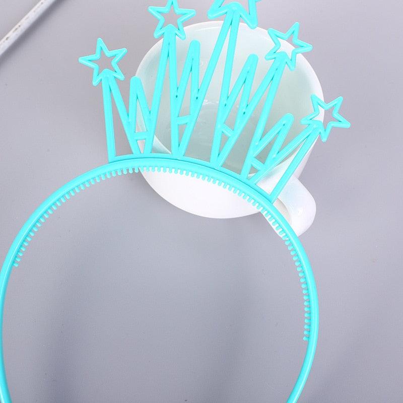 6pcs Plastic Crown Headbands Baby Girl Kids Tiara Hairbands Hair Hoop Accessories Hair Band Headwear Gorgeous Hair Accessories For Women