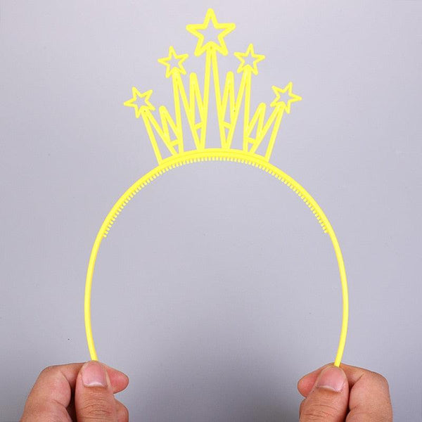 6pcs Plastic Crown Headbands Baby Girl Kids Tiara Hairbands Hair Hoop Accessories Hair Band Headwear Gorgeous Hair Accessories For Women