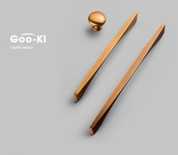 6PCS Set Nordic Modern Glam Brushed Bronze Drawer Knobs Kitchen Door Handles Cupboard Door Handle Cabinet Handles for Furniture Hardware  Brushed Brass Handle Modern Minimalist Cabinet Pull Drawer Handle Wardrobe Cabinet Hardware