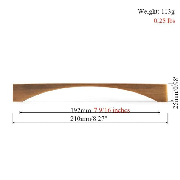 6PCS Set Nordic Modern Glam Brushed Bronze Drawer Knobs Kitchen Door Handles Cupboard Door Handle Cabinet Handles for Furniture Hardware  Brushed Brass Handle Modern Minimalist Cabinet Pull Drawer Handle Wardrobe Cabinet Hardware