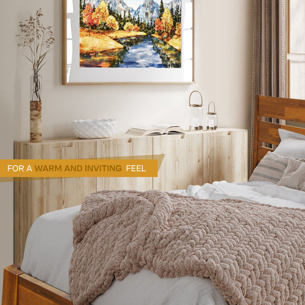 Acacia Emery Deluxe Wood Platform Bed Frame