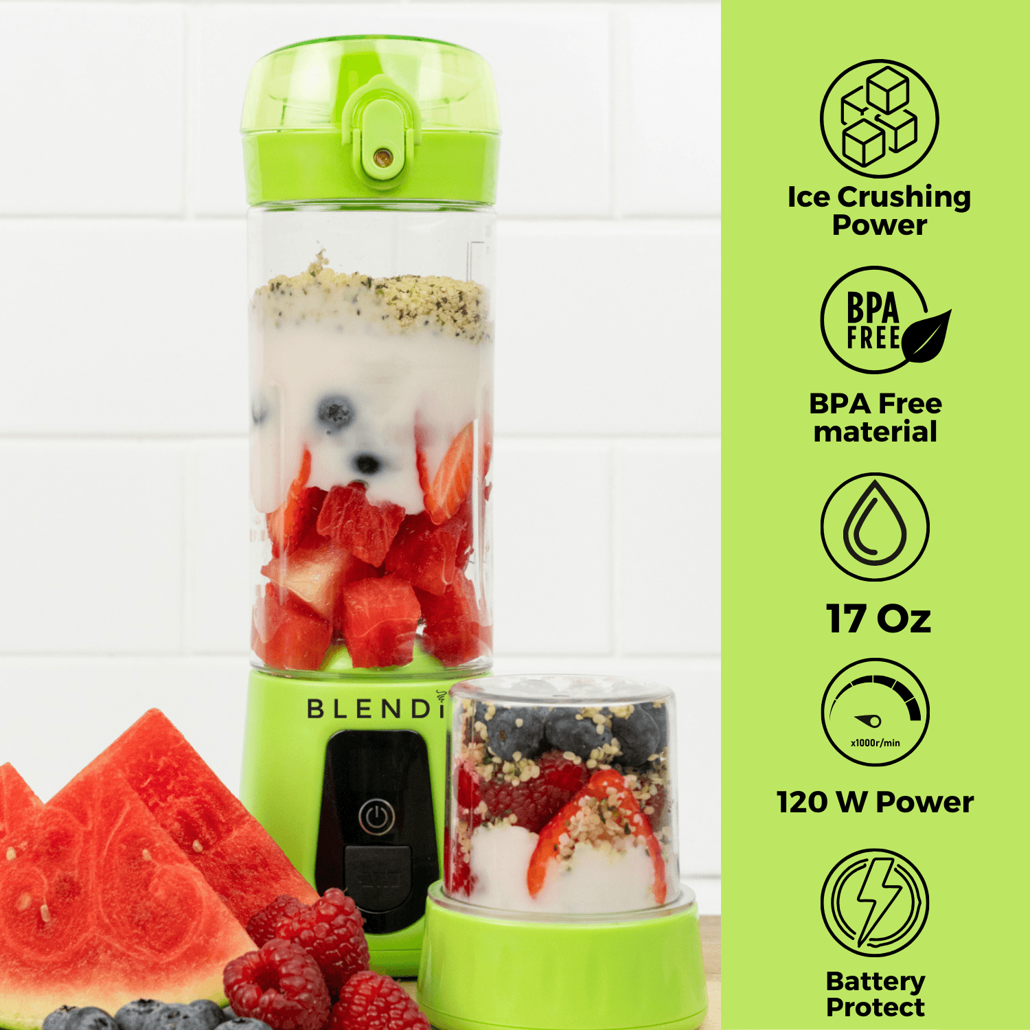 Pro+ Ice Crushing Portable Blender (17oz)