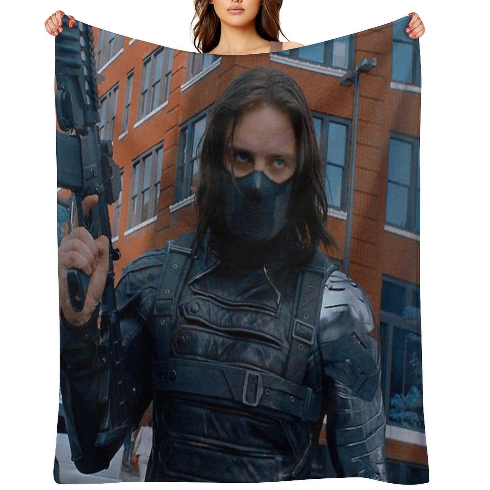 Hot Winter Soldier Throw Blanket