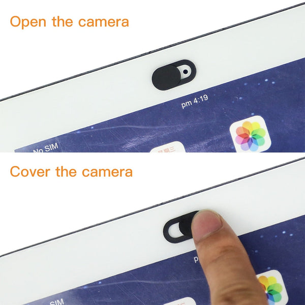 6Pcs/lot  WebCam Cover Shutter Magnet Slider Plastic For iPhone Web Laptop PC For iPad Tablet Camera Mobile Phone Privacy Sticker