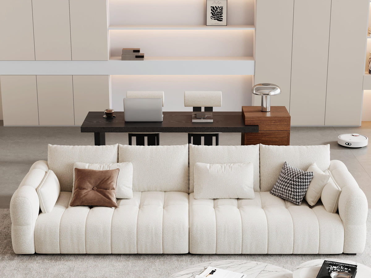 Modern Two-Tone Sofa Side Table