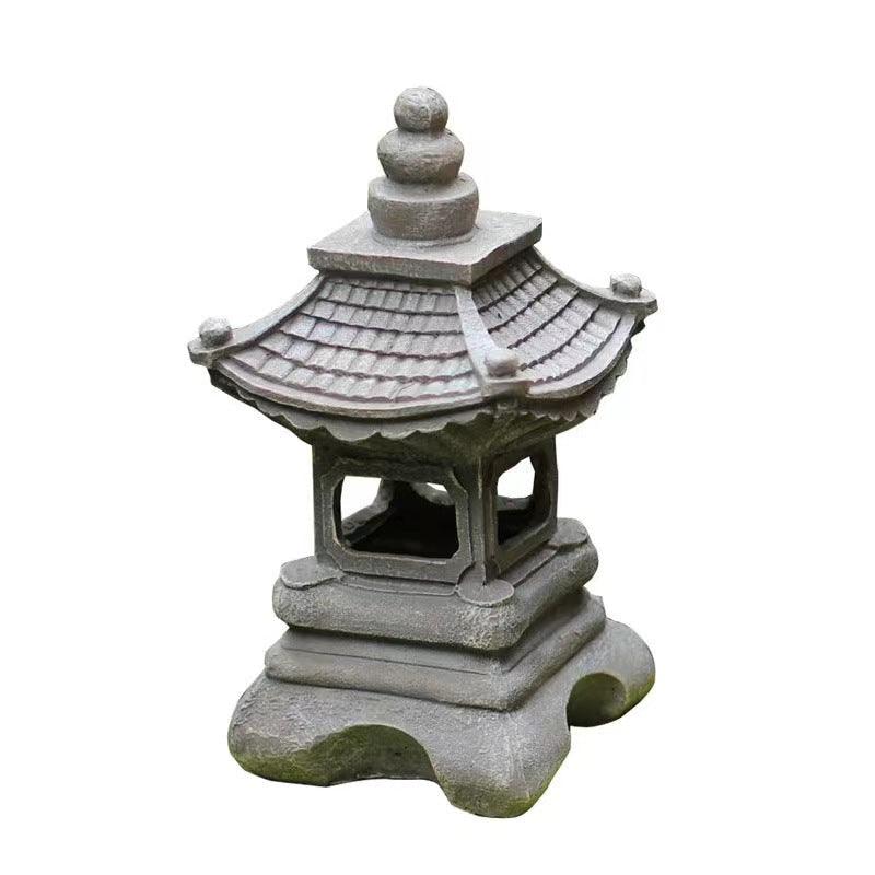Japanese Style Solar GD Zen Garden Resin Lamp Landscape Resin