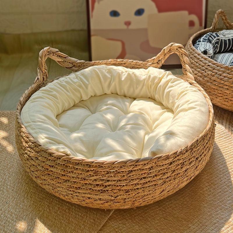 Cat Nest Winter Warm Cat Nest Cushion Thick Winter Round Nest House