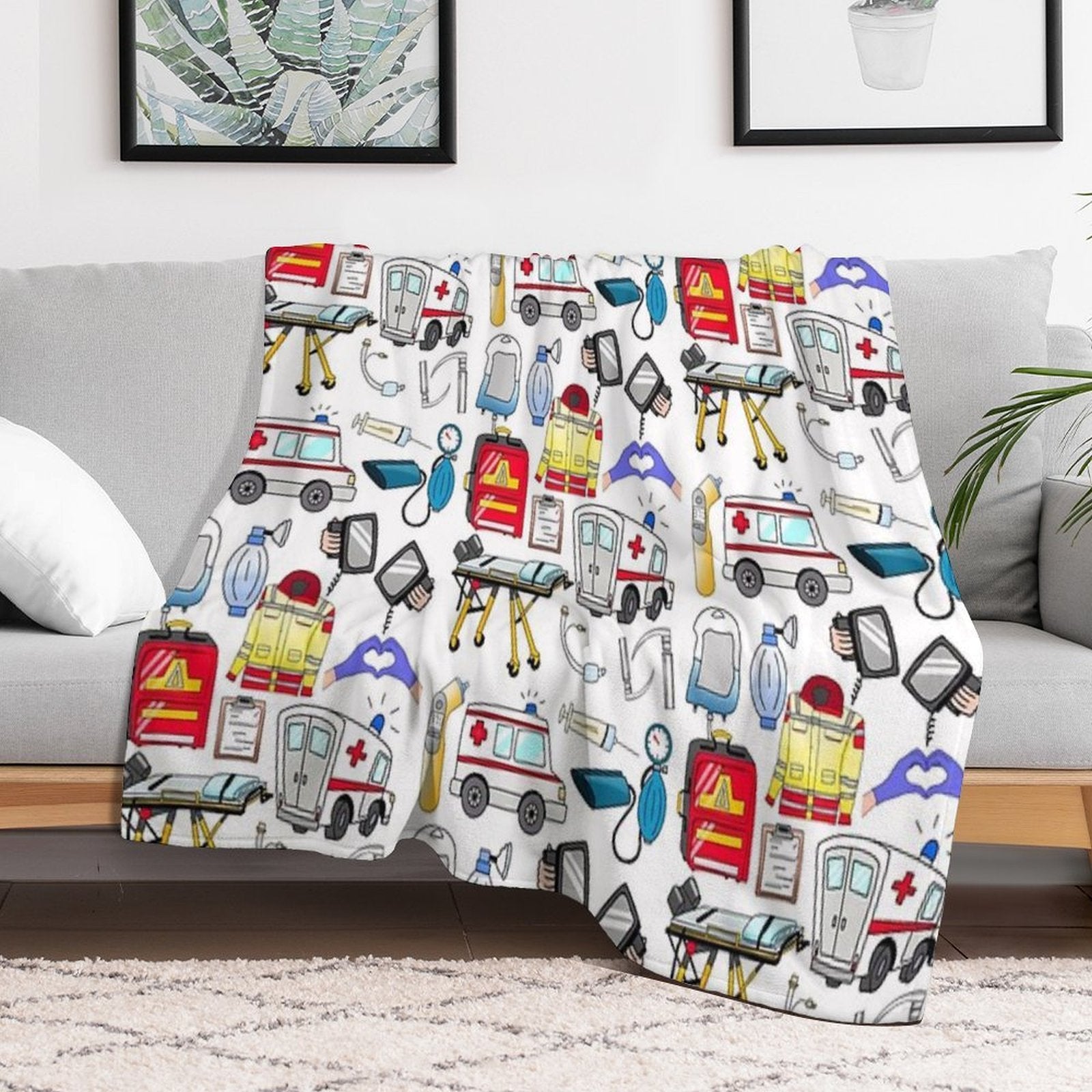 Paramedic Compact Throw Blanket
