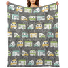 Happy Campers All-season Throw Blanket