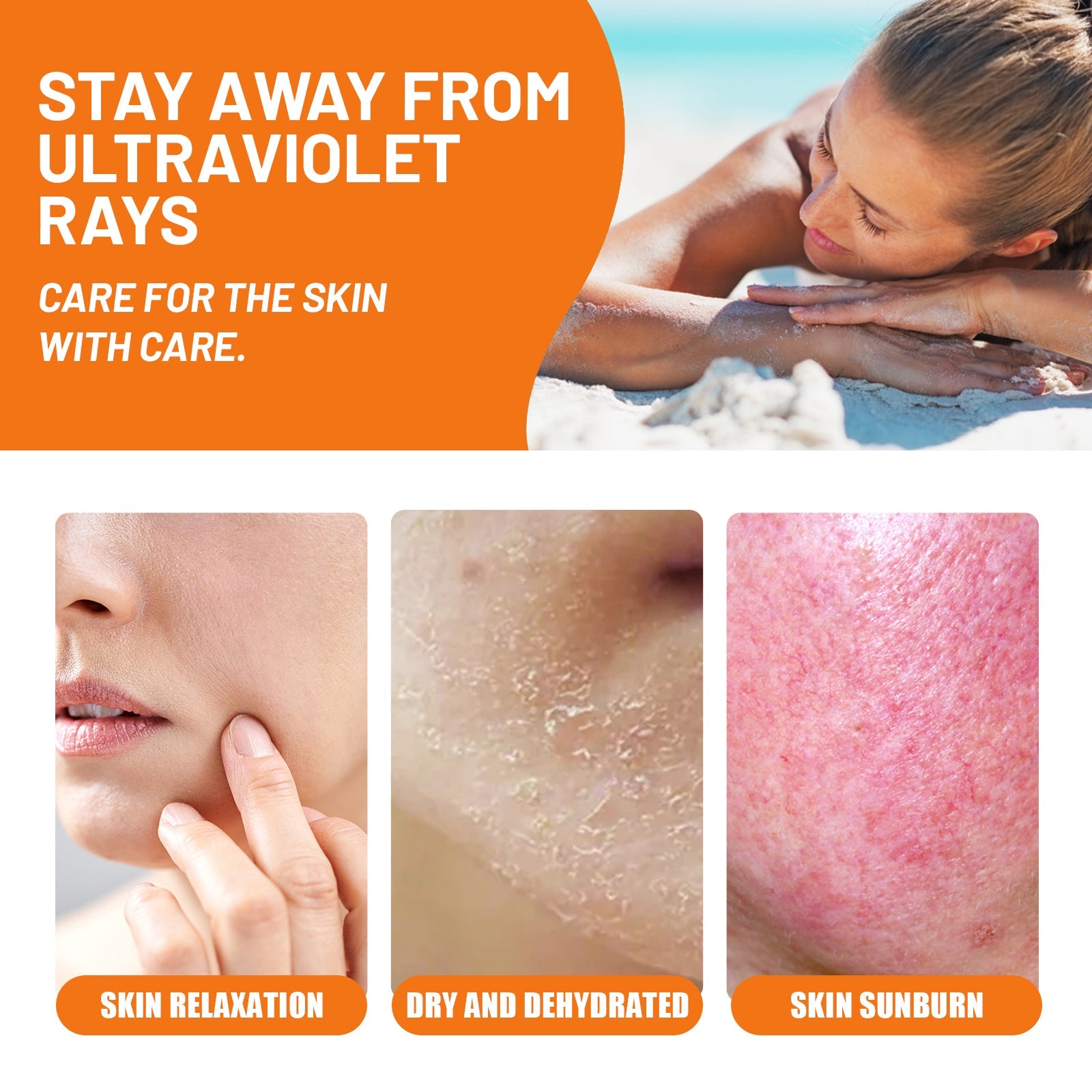 Daily Soft Touch Sunscreen, Gentle Facial Body Skin Non-Sticky Non-Fake White Protection Moisturizing Anti-Uv Cream