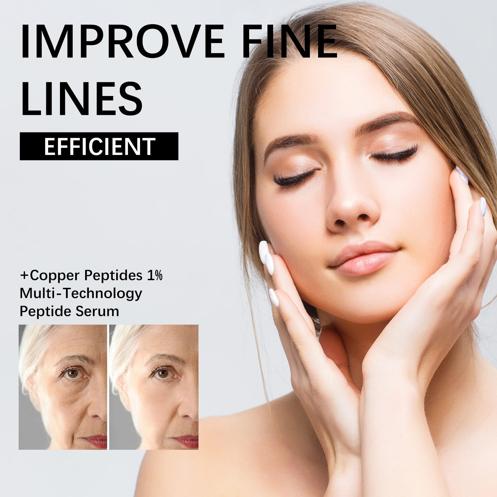 Polypeptide Facial Serum, Deep Moisturizing And Repairing Barrier Skin Anti-Wrinkle, Firming And Smoothing Fine Lines Essence