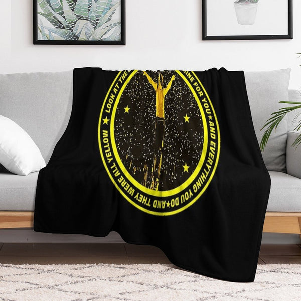 Coldplay Yellow Lyrics Eco-conscious Throw Blanket
