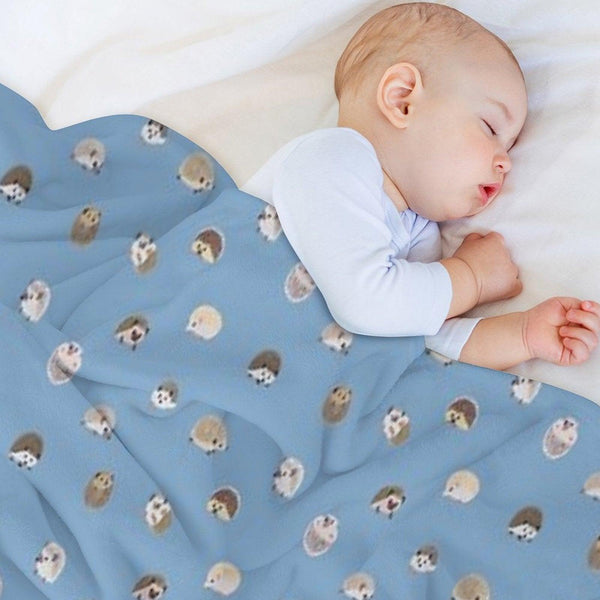 Hedgehog Pattern Throw Blanket
