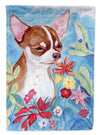 Chihuahua in flowers Garden Flag – Decorative Outdoor Yard Flag