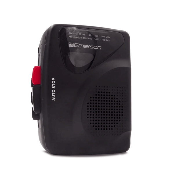 Emerson Portable Cassette Player & Recorder w AMFM Radio and Built-In Speaker
