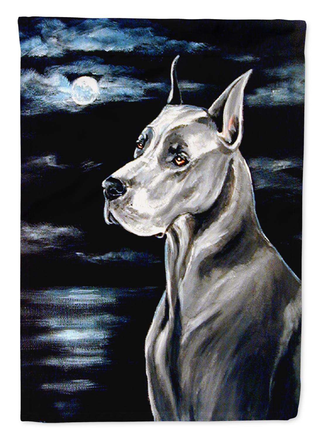 Great Dane in the moonlight Garden Flag – Decorative Outdoor Yard Flag